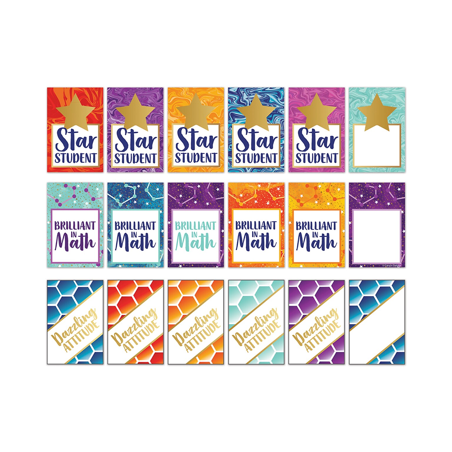 Carson-Dellosa Galaxy Awards & Certificates, 36 Cut-Outs Per Pack (120574)