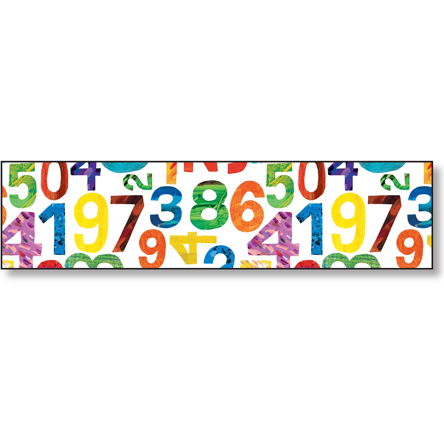Carson-Dellosa World of Eric Carle™ Numbers Straight Borders, 12/Pack (108385)