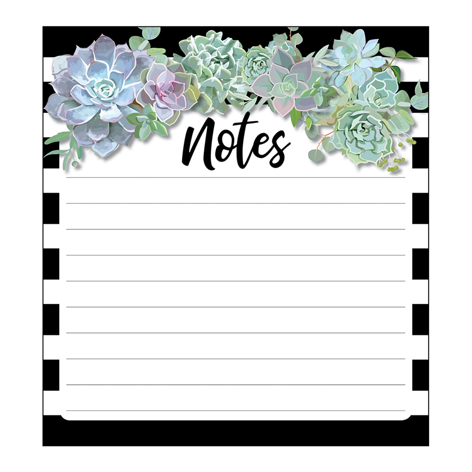 Schoolgirl Style Succulents Notepad (151301)