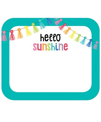 Schoolgirl Style Hello Sunshine Name Tags, 40/Pack (150067)