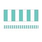 Schoolgirl Style Simply Stylish Turquoise Stripe Straight Borders, 12/Pack (108356)