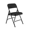 NPS® 2200 Series Fabric Armless Premium Folding Chair, Midnight Black