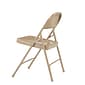 NPS #51 Standard All-Steel Folding Chairs, Beige/Beige - 4 Pack