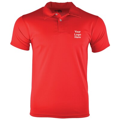 Custom Embroidered Mens Performance Polo