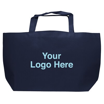 Custom Budget Shopping Tote Bag; 12x19-3/4", (QL47975)