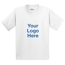 Custom Gildan® Youth Screen Printed White T-Shirt