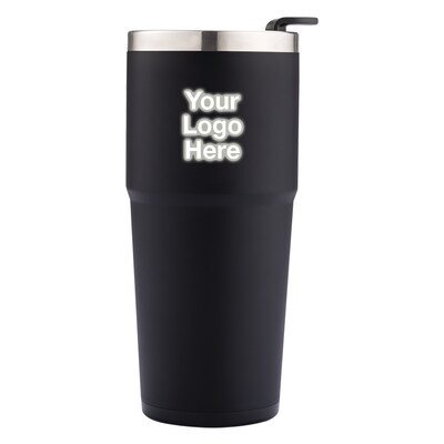 Custom Graphic Double Wall Stainless Steel Tumbler Mug with Straw