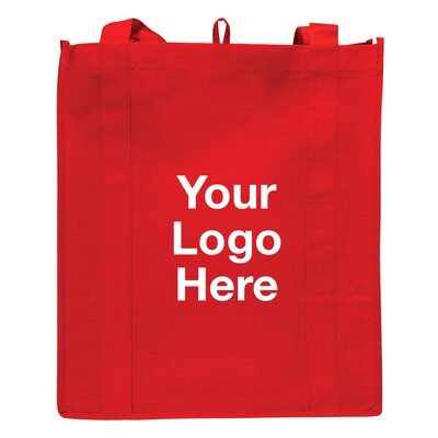 Custom Colossal Grocery Tote Bag; 14-1/2x13", (QL47973)