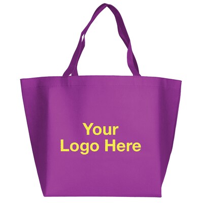 Custom Budget Grocery Tote Bag; 13x19-1/2", (QL47974)