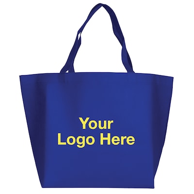 Custom Budget Grocery Tote Bag; 13x19-1/2", (QL47974)