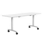 Union & Scale™ Workplace2.0™ Flip Top Nesting Training Table 24X72, White