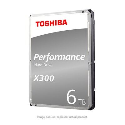 Toshiba X300 HDWE160XZSTA 6TB SATA 6 Gb/s Performance Desktop and Gaming Internal Hard Drive