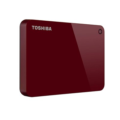 Toshiba Canvio Advance HDTC920XR3AA 2TB USB 3.0 Portable External Hard Drive, Red