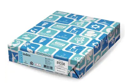 Domtar EarthChoice Index Paper, 110 lbs, 8.5" x 11", Bright White, 250/Pack (81038)