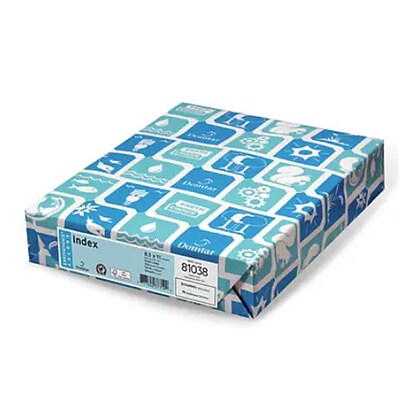 Domtar EarthChoice Index Paper, 110 lbs, 8.5 x 11, Bright White, 250/Pack (81038)
