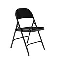 NPS #510 Standard All-Steel Folding Chairs, Black/Black - 100 Pack
