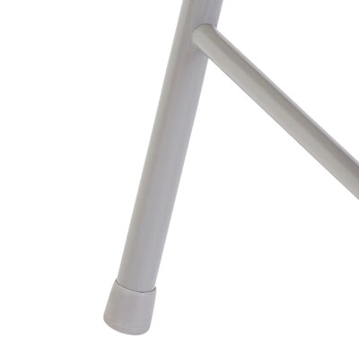 NPS Commercialine 950 Series Vinyl Upholstered Folding Chair, Gray, 4/Pack (952/4)