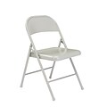 NPS #902 All-Steel Commercialine Folding Chairs, Grey/Grey - 52 Pack