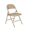 NPS #901 All-Steel Commercialine Folding Chairs, Beige/Beige - 52 Pack