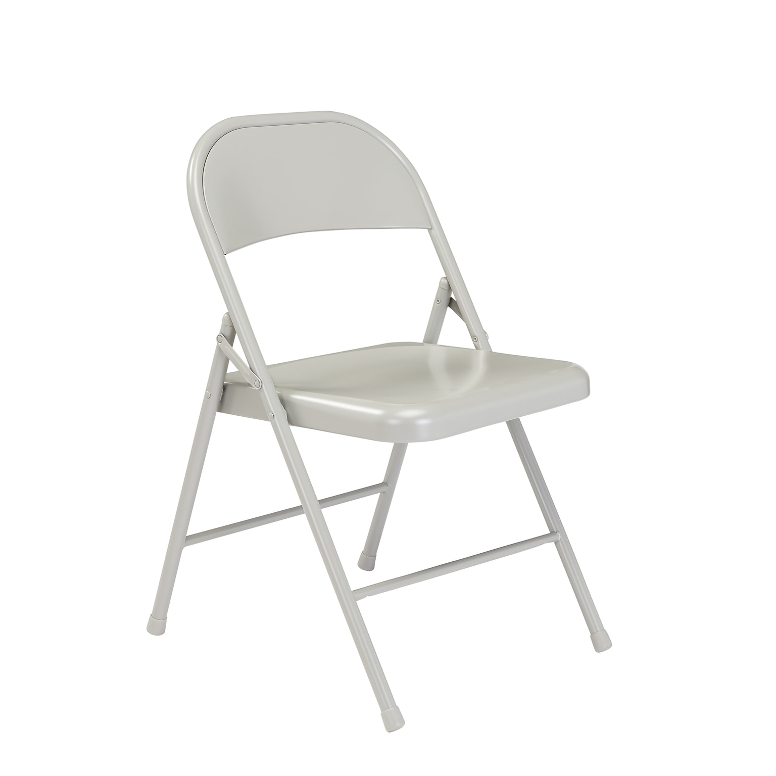 National Public Seating Commercialine 900 Series Metal Folding Chair, Gray, 4/Pack (902/4)