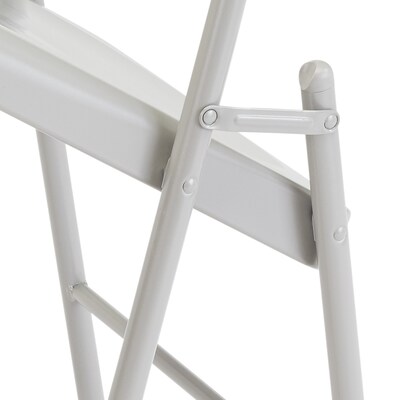 National Public Seating Commercialine 900 Series Metal Folding Chair, Gray, 4/Pack (902/4)