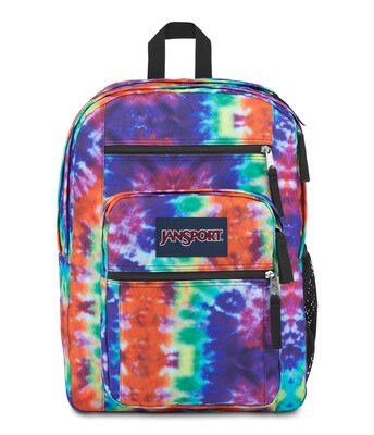 JanSport Big Student Backpack, Artwork, Red Multi Hippie Days (JS0A47JK9TC)