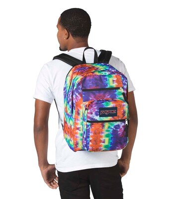 JanSport Big Student Backpack, Artwork, Red Multi Hippie Days (JS0A47JK9TC)
