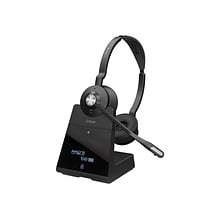 Jabra Engage Wireless Noise Canceling Stereo Computer Over-the-Ear Headset, MS Certified, Black (955