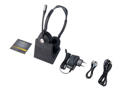 Jabra Engage 75 Wireless Noise Canceling Stereo Computer Over-the-Ear Headset, MS Certified, Black (9559-583-125)