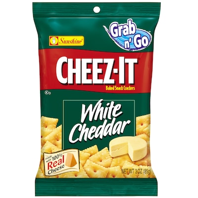 Cheez-It White cheddar Crackers, 1.5 oz., 8 Packs/Box (KEE12654)