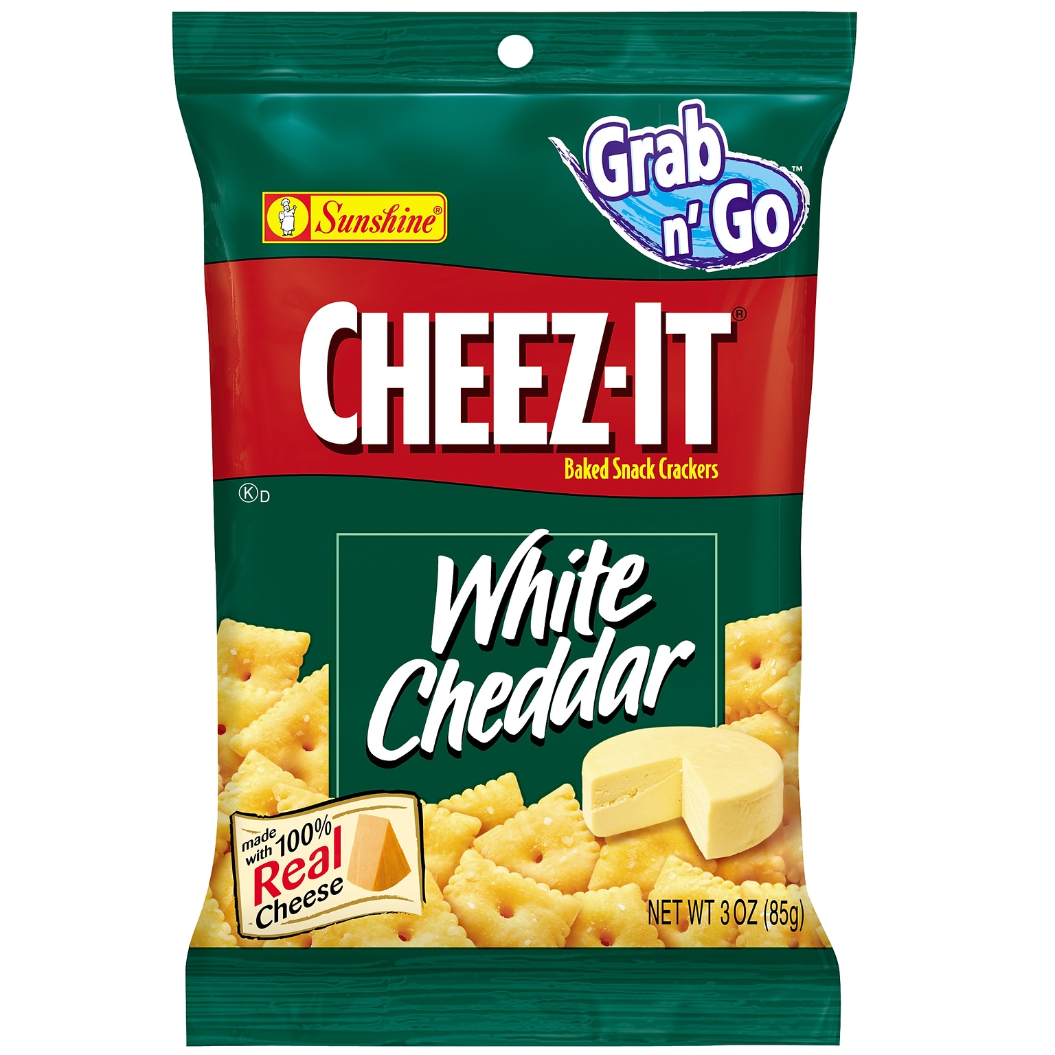 Cheez-It White cheddar Crackers, 1.5 oz., 8 Packs/Box (KEE12654)