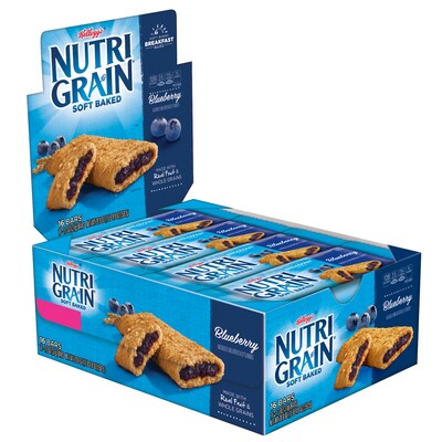 Nutri-Grain Blueberry Breakfast Bar, 1.3 oz., 16 Bars/Box (511372)