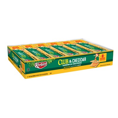 Keebler Club Cheddar Sandwich Crackers, 1.8 oz., 12 Packs/Box (KEE21161)