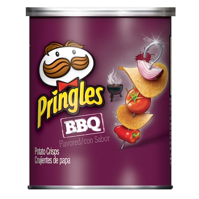 Pringles® BBQ Potato Chips 1.41 oz Cans, 36/Box (KEE18539)