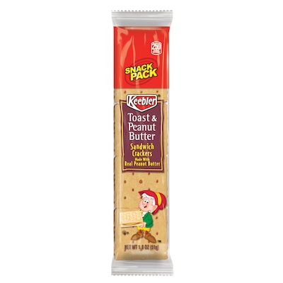 Keebler Toast and peanut butter Sandwich Crackers, 1.8 oz., 12 Packs/Box (KEE21166)