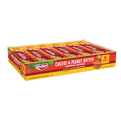 Keebler Cheese & Peanut Butter Sandwich Crackers, 1.8 oz., 12 Packs/Box (KEE21164)