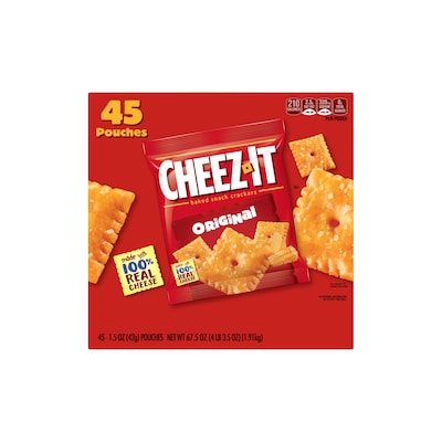 Cheez-It Original Crackers, 1.5 oz, 45/Carton (KEE71717)