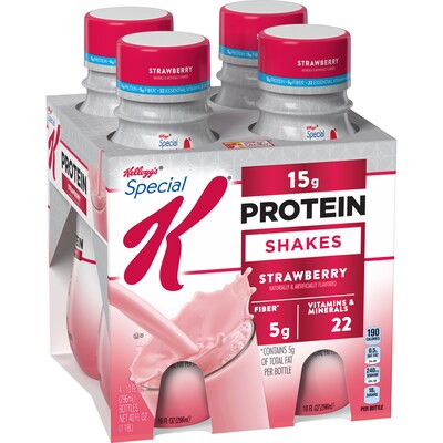 Kellogg's™ Special K™ Protein Shake, Strawberry, 10 oz., 12/Pack (KEE11179)