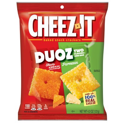 Cheez-It Duoz Crackers, 4.3 oz., 6 Packs/Box (KEE57728)