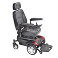 Drive Medical Titan Transportable Front Wheel Power Wheelchair, Full Back Captains Seat, 16 x 18
