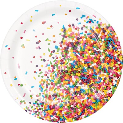 Creative Converting Confetti Sprinkles Dessert Plates 8 pk (324662)