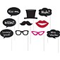 Creative Converting Chalkboard Photo Booth Props, Assorted Sizes, 10/Pack (291622)