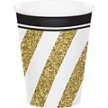 Creative Converting Black and Gold Cups 8 pk (317549)