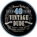 Creative Converting Vintage Dude 40th Birthday Dessert Plates 8 pk (414067)