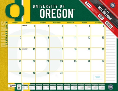 Oregon Ducks 2018 22X17 Desk Calendar (18998061495)
