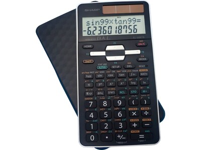 Sharp EL-506TSBBW 12-Digit Advanced Scientific Calculator, Black/White