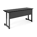 OFM 20 x 55 Modular Utility and Training Table, Graphite with Black Frame (55141-GRPT)