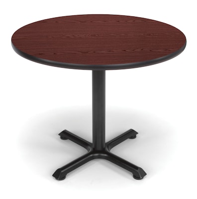 OFM X-Series 36Round Conference Table, Mahogany (XT36RD-MHGY)