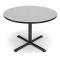 OFM X-Series 42 Round Conference Table, Gray Nebula (XT42RD-GRYNB)