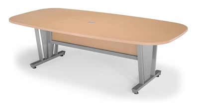 OFM 48 x 96 Modular Executive Conference Table, Maple with Silver Frame (55118-MPL)
